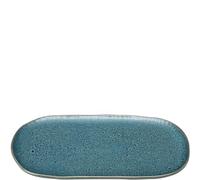 LEONARDO Matera Plato grande de cerámica para servir aperitivos, queso, etc., 32 x 18 cm, apto para microondas, lavavajillas, color azul