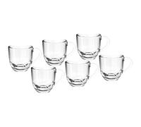 Leonardo Napoli 024201 - Juego de 6 tazas de café espresso aptas para lavavajillas, aptas para microondas, 80 ml, 6 unidades