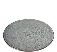 LEONARDO Plato para tartas Matera, bandeja grande de cerámica, plato redondo para tartas, tartas, pizza, etc. - Diámetro 34 cm - Apto para microondas, lavavajillas - antracita