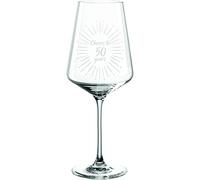 Leonardo Puccini Vaso de vino 560 ml con grabado Cheers to 50 años - Regalo de 50 cumpleaños - Ide regalo para cumpleaños redondos, bodas, aniversarios, para mujeres, hombres (copa de vino 50)