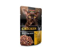 Leonardo Pulled Beef Pollo Sobre para Gatos 16 x 70 gr