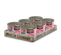 LEONARDO Quality Selection - Comida húmeda de calidad para los gatos adultos más exigentes, sin cereales, sin azúcar (packs de 6 latas) - Recetas cocinadas con mucho mimo