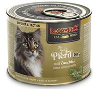 Leonardo Superior Selection Caballo con Calabacín Lata para Gatos 200 gr