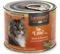 Leonardo Superior Selection Pato con Pollo y Zanahorias Lata para Gatos 6 x 200 gr