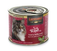 LEONARDO Superior Selection - Comida húmeda para gatos adultos, sin cereales, sin azúcar (packs de 6 latas)