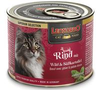 Leonardo Superior Selection Vacuno con Venado y Boniato Lata para Gatos 200 gr