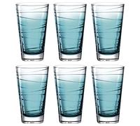 Leonardo Vario Struttura 026833 - Juego de 6 vasos para beber (aptos para lavavajillas, vasos de cristal, 6 unidades, 280 ml)