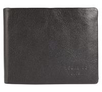 LEONARDO VERRELLI Cartera de piel para hombre con botón de presión de 8,8 x 11 x 2 cm, marrón, 8.8 x 11, Clásico