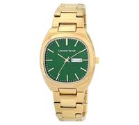 LEONARDO VERRELLI Reloj de pulsera para hombre de acero inoxidable en oro, en una longitud de 22 cm, diseño clásico para cualquier hombre