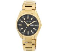 LEONARDO VERRELLI Reloj de pulsera para hombre de acero inoxidable, en una longitud de 22 cm, diseño clásico para cualquier hombre, dorado