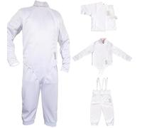 LEONARK 350NW Esgrima Traje Uniforme - Pantalones Concede la Chaqueta para el Conjunto de la Hoja de Espada Sable (350N Suit, 48)