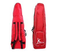 LEONARK Bolsa de Almacenamiento de esgrima para Equipo de Espada, Sable y florete - Mochila portátil para esgrima, Espada, Traje y máscara (Red A)
