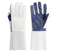 LEONARK Guantes Acolchados para Esgrima de Foil, Espada y Sable - Mitones de Cuero para Práctica de Combates - 1 Paquete (Derecha, Large)