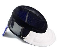 LEONARK Máscara de Espada de esgrima CE 350N Mascarilla de Grado Nacional certificada - Equipo de protección de esgrima (Detachable Black, M)