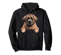Leonberger, Lindo Amante de los Perros Leo Que se asoman Sudadera con Capucha