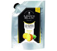 Leonce Blanc - Puré de piña, 3 x 1 kg, exótico tropical, sin colorantes ni conservantes, para batidos, chutneys, para hacer cócteles, zumos y zumos (3 unidades)