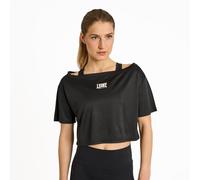 Leone 1947, ABX145, Camiseta Corta tee Crop Mujer, Negro, XS