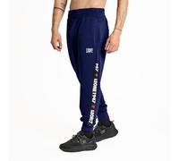 Leone 1947 ABX208 - Pantalón de Rayas para Hombre, para Entrenamiento, Gimnasio, Culturismo, Color Azul Oscuro, Talla S