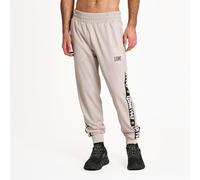 Leone 1947 ABX208 Pantalón Logo Stripe Hombre Training Gym Fitness Bodybuilding, Arena, XL