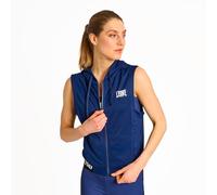 Leone 1947 ABX212 - Chaleco con Capucha a Rayas 47 Poly French Terry Azul Oscuro L