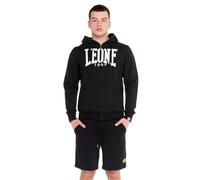 LEONE 1947 Big Logo Hooded Sweatshirt, Negro/Blanco, XXL para Hombre