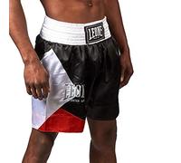 Leone 1947 - Fighter Life - Pantalón Corto de Boxeo Unisex - Adulto, Unisex Adulto, Pantalón de Boxeo., AB211, Negro, L