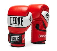 LEONE 1947 GN047 Shock Boxing Gloves-GN047, Unisex Adulto, Rojo, 08 oz