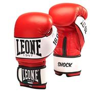 LEONE 1947 GN047 Shock Boxing Gloves-GN047, Unisex Adulto, Rojo, 16 oz