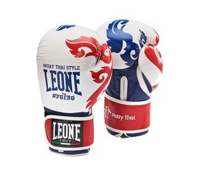 Leone 1947 Guantes de Boxeo de Muay Thai blancos/12 oz, GN031