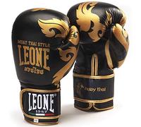 LEONE 1947 GN031 Guantes de Boxeo, Unisex - Adulto, Negro, 12OZ