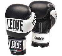 LEONE 1947 GN047 Shock Boxing Gloves-GN047, Unisex Adulto, Rojo, 12 oz