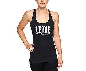 LEONE 1947, Logotipo Del Tanque W, Mujer, Negro, L, ABX117
