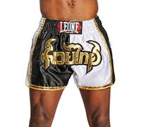 LEONE 1947, Pantalón Thai SIAM Blanco-Negro/XL, Unisex Adulto - AB875