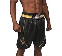 LEONE 1947, Pantalones Cortos De Boxeo De Primera Calidad, Unisex Adulto, Negro, L, AB240