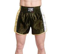 LEONE 1947 Pantalones Cortos de Boxeo Kick-Thai, Verde, L