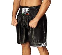 LEONE 1947, Pantalones Cortos De Boxeo, Unisex Adulto, Negro, S, AB737