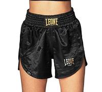 LEONE 1947, Pantalones Cortos Kick-Thai, Mujer, Negro, S, ABE21