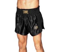 LEONE 1947, Pantalones Cortos Kick-Thai, Negro, XL, ABE20