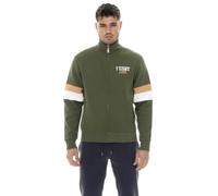 LEONE 1947 Sudadera Hombre Apparel Color Block Cuello Alto Cremallera Bicolor