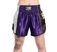 LEONE 1947 Training, Pantalones Cortos Kick-Thai Unisex Adulto, Dark Purple, S