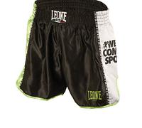 LEONE 1947 Training, Pantalones cortos Kick-thai Unisex adulto, Negro, XS