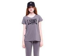 LEONE - Camiseta de manga corta con logotipo Grand Welcome Back, Gris (06), medium