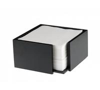 Leone Horeca - Servilletero de bambú 13,5 x 13,5 x 10 cm (negro)