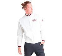 LEONE - Mono para hombre con cuello de pie y cremallera Athletic Stuff, Off White-ant.grey Mel. (0108), Medium