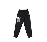 LEONE - Pantalones de Sudadera para Niño Logo Grande Basic, Black-white Logo (09b), Large