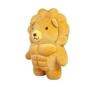 Leone Peluche - 11.81 Pollici Animal Muscoloso Peluche | Cuscino Peluches Potente Addormentato | Pupazzo Espressione Adorabile Per Cameretta Ufficio. Morbido, Cotone Pp, 300 g, Regalo Unico Amanti
