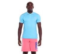 LEONE - Polo de Hombre Manga Corta 1947 Apparel Linea Bold Colour, Scuba Blue (122), XXL