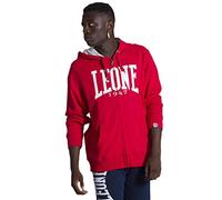 LEONE - Sudadera con Capucha y Cremallera 1947 Apparel para Hombre - Rojo (50), Metro.