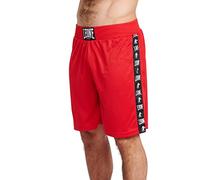 LEONE1947 Pantalón Corto Boxeo Ambassador, Rojo, S Unisex Adulto