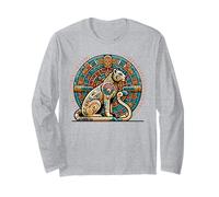 Leones aztecas y leones aztecas indígenas mayas Arte Manga Larga